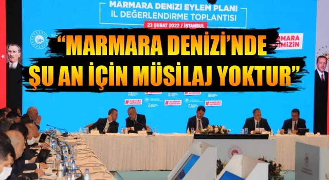 Bakan Kurum: “Marmara Denizi’nde şu an için müsilaj yoktur”