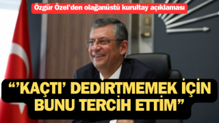 Özgür Özel'den olağanüstü kurultay açıklaması: “'Kaçtı' dedirtmemek için bunu tercih ettim”