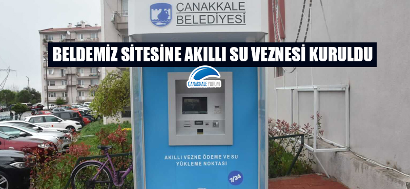 Beldemiz Sitesine akıllı su veznesi kuruldu