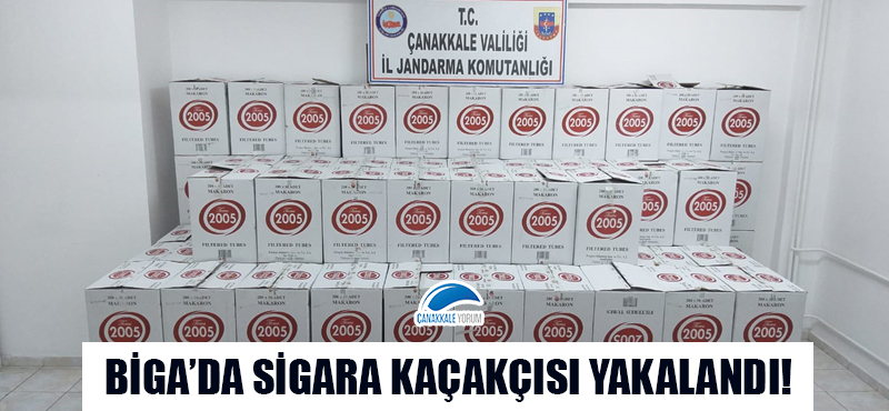 Biga'da sigara kaçakçısı yakalandı!