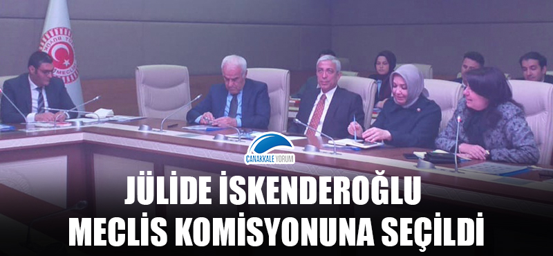 Jülide İskenderoğlu meclis komisyonuna seçildi