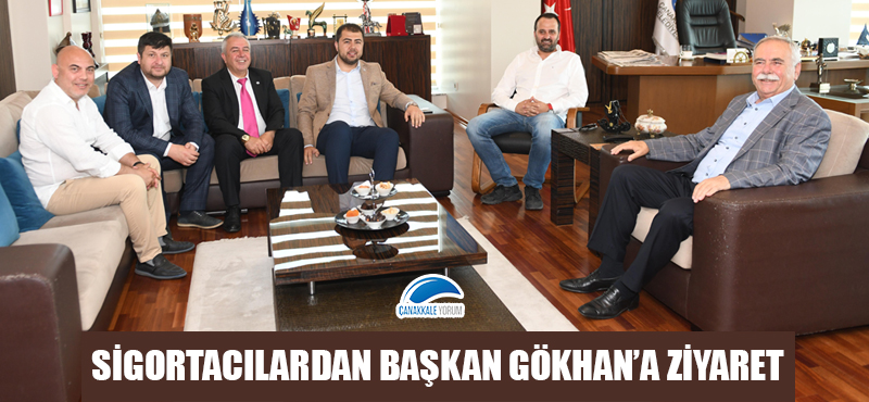 Sigortacılardan Başkan Gökhan'a ziyaret