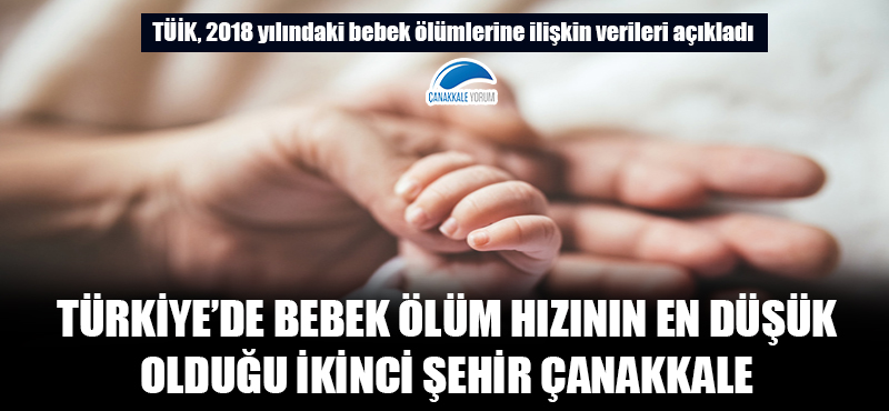 Türkiye'de bebek ölüm hızının en düşük olduğu ikinci şehir Çanakkale