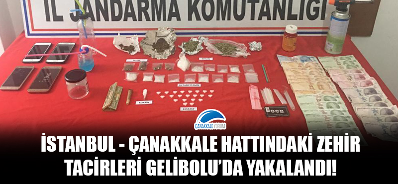 İstanbul - Çanakkale hattındaki zehir tacirleri Gelibolu'da yakalandı!