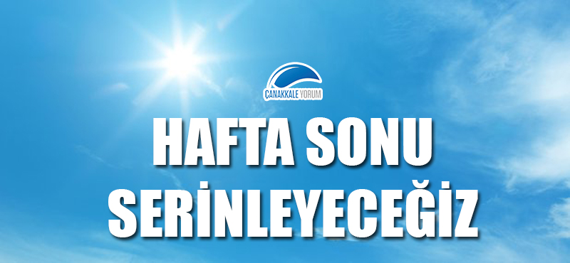 Hafta sonu serinleyeceğiz