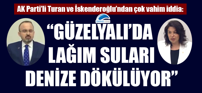 "Güzelyalı'da lağım suları denize dökülüyor"