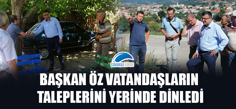 Başkan Öz vatandaşların taleplerini yerinde dinledi