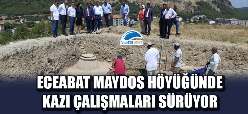 Eceabat Maydos Höyüğünde kazı çalışmaları sürüyor