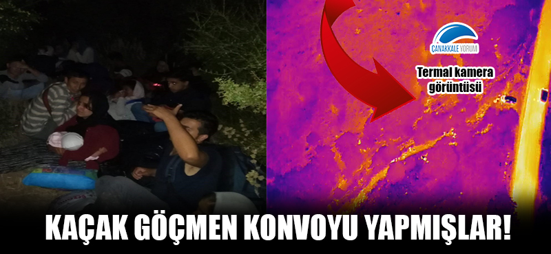 Kaçak göçmen konvoyu yapmışlar!