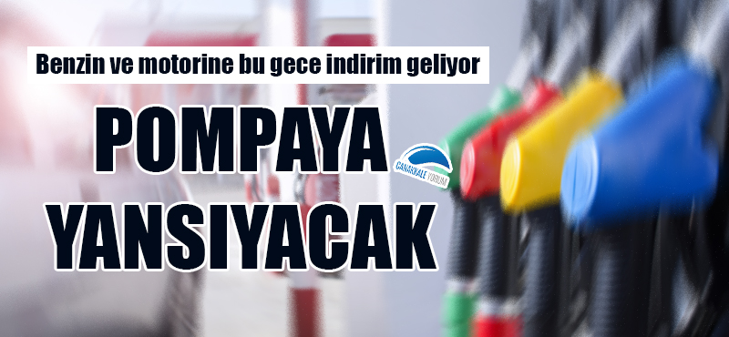 Benzin ve motorine bu gece indirim geliyor