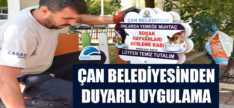 Çan Belediyesinden duyarlı uygulama