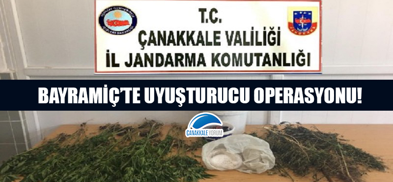 Bayramiç'te uyuşturucu operasyonu!