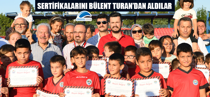 Sertifikalarını Bülent Turan’dan aldılar