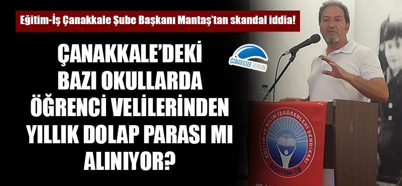 Çanakkale'deki bazı okullarda öğrenci velilerinden yıllık dolap parası mı alınıyor?