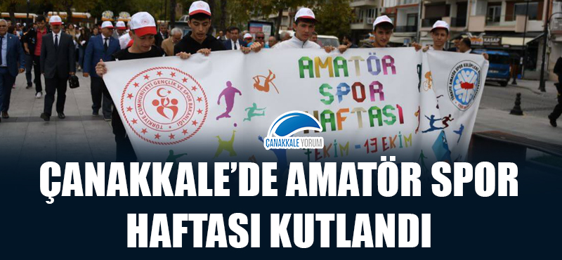 Çanakkale'de Amatör Spor Haftası kutlandı