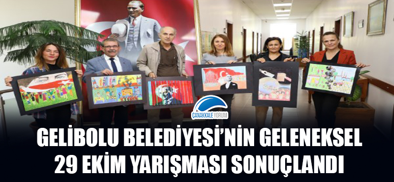 Gelibolu Belediyesi'nin Geleneksel 29 Ekim Yarışması sonuçlandı