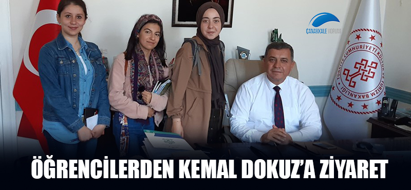 Öğrencilerden Kemal Dokuz'a ziyaret