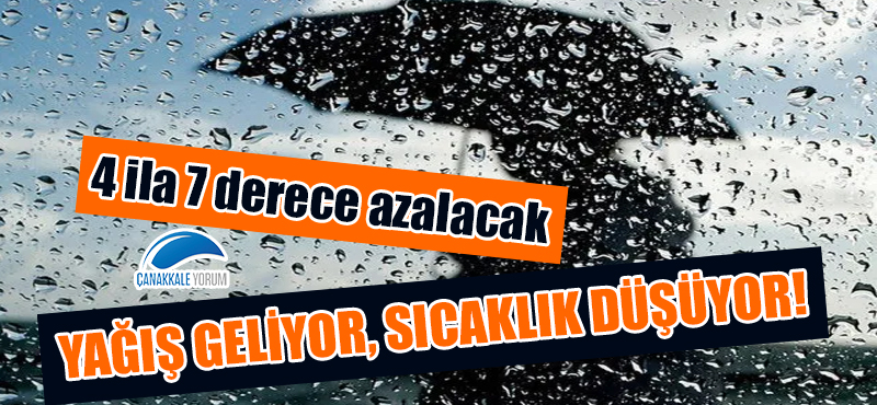 Yağış geliyor, sıcaklık düşüyor: 4 ila 7 derece azalacak!