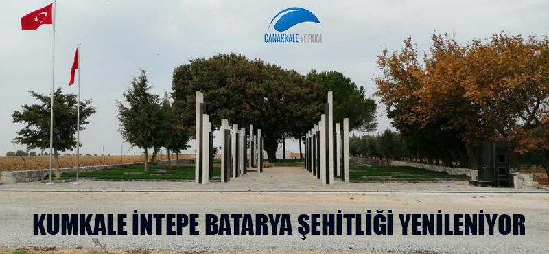 Kumkale İntepe Batarya Şehitliği yenileniyor