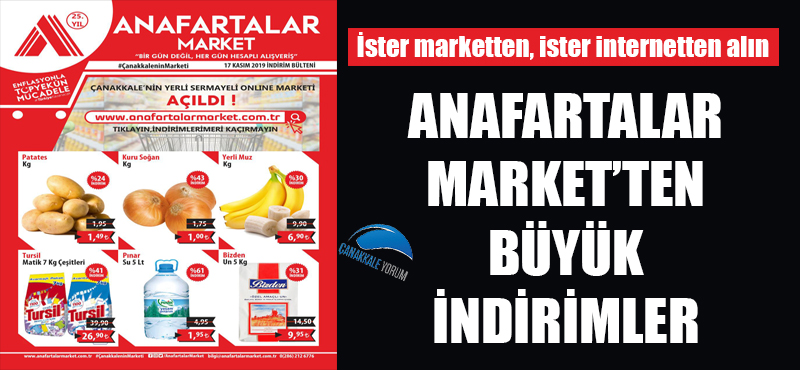 Anafartalar Market'ten büyük indirimler: İster marketten, ister internetten alın