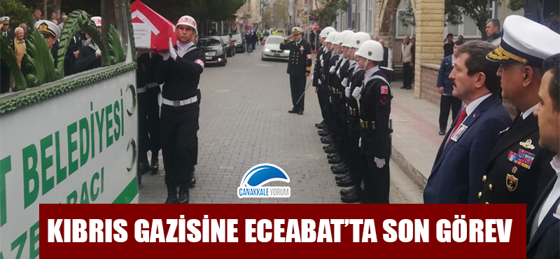 Kıbrıs gazisine Eceabat'ta son görev