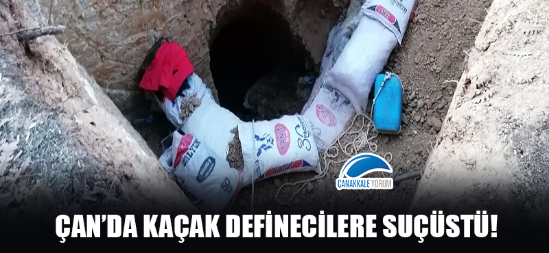 Çan'da kaçak definecilere suçüstü!