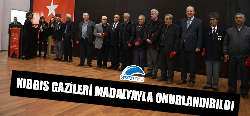 Kıbrıs gazileri madalyayla onurlandırıldı