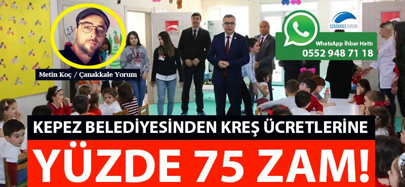 Kepez Belediyesinden kreş ücretlerine yüzde 75 zam!