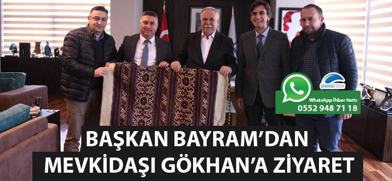 Başkan Bayram'dan mevkidaşı Gökhan'a ziyaret