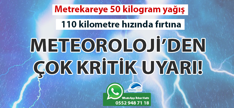 Meteorolojiden çok kritik uyarı: Metrekareye 50 kilogram yağış, 110 kilometre hızında fırtına!