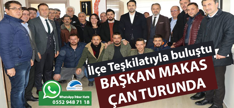 Başkan Makas, Çan turunda