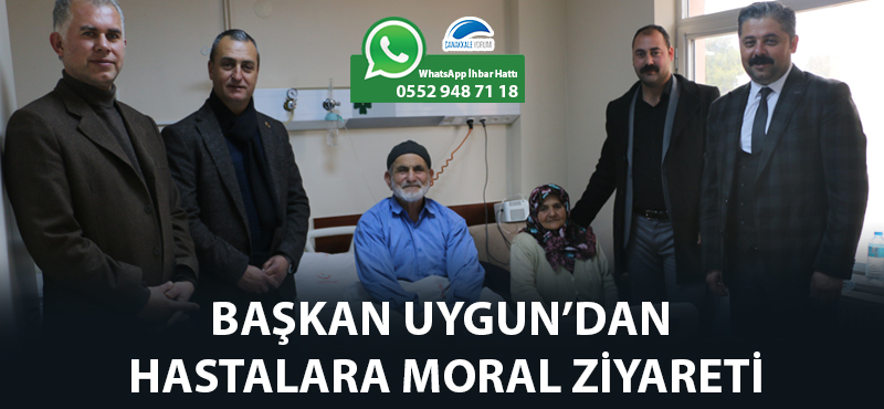 Başkan Uygun'dan hastalara moral ziyareti