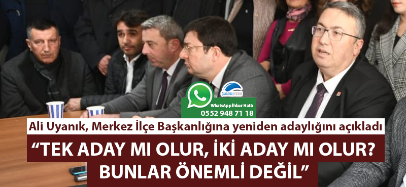 Ali Uyanık yeniden adaylığını açıkladı: "Tek aday mı olur, iki aday mı olur? Bunlar önemli değil"