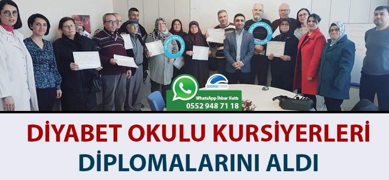 Diyabet Okulu kursiyerleri diplomalarını aldı