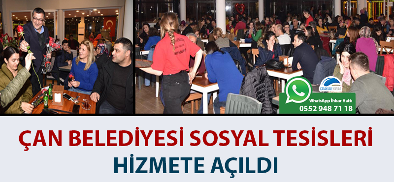 Çan Belediyesi Sosyal Tesisleri hizmete açıldı