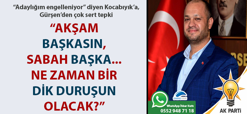 Gürşen'den Kocabıyık'a çok sert tepki: "Akşam başkasın, sabah başka... Ne zaman bir dik duruşun olacak?"