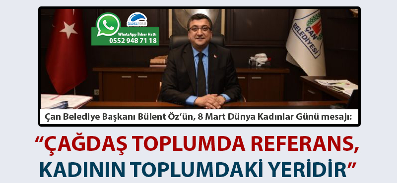 Bülent Öz: "Çağdaş toplumda referans, kadının toplumdaki yeridir"