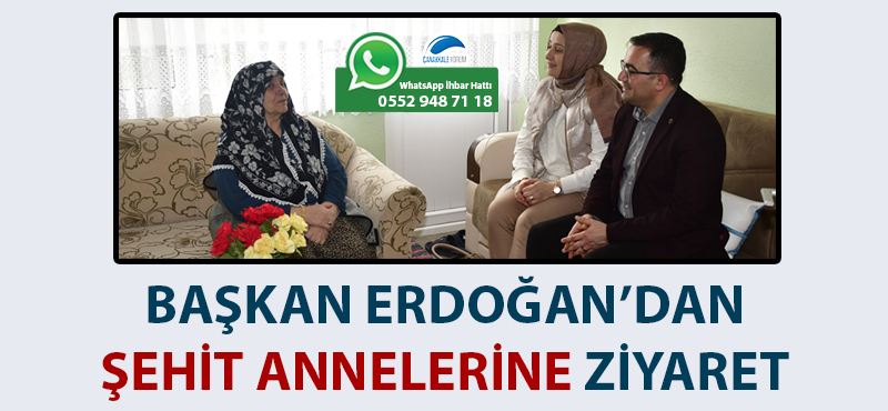 Başkan Erdoğan’dan şehit annelerine ziyaret