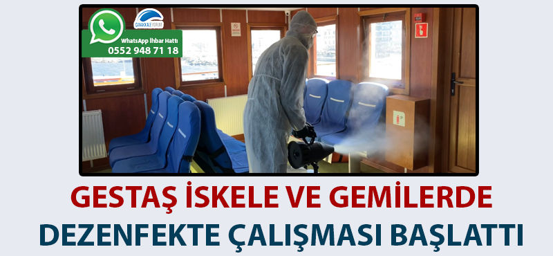 GESTAŞ iskele ve gemilerde dezenfekte çalışması başlattı