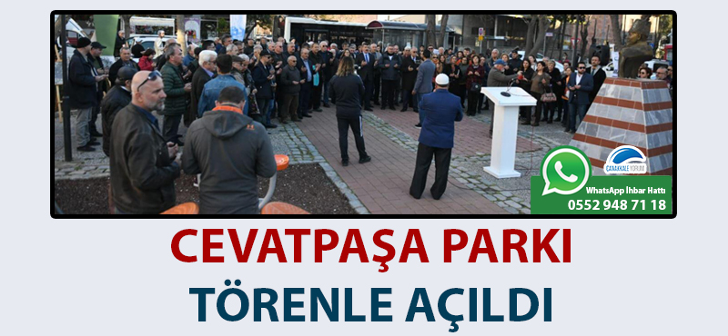 Cevatpaşa Parkı törenle açıldı