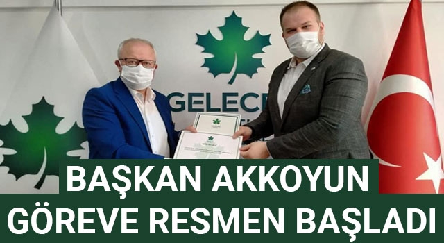 Başkan Akkoyun göreve resmen başladı