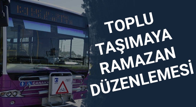 Toplu taşımaya Ramazan düzenlemesi