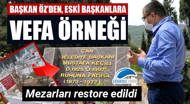 Başkan Öz'den, eski başkanlara vefa örneği: "Mezarlarını restore ettik"