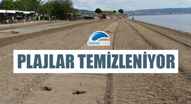 Plajlar temizleniyor