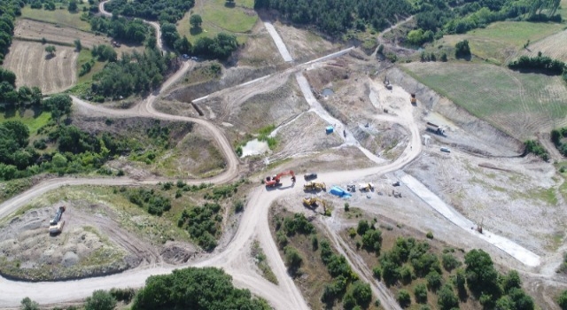 Yenice Kovancı Barajı'nda çalışmalar sürüyor