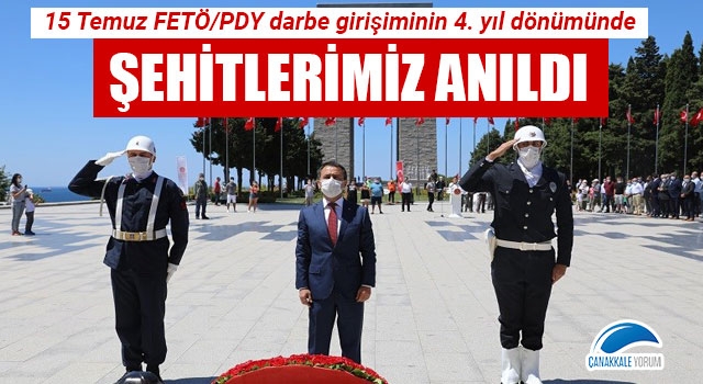 15 Temmuz'un 4. yıl dönümünde şehitlerimiz anıldı