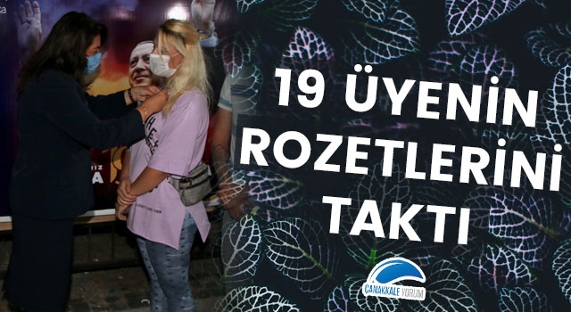 19 üyenin rozeti İskenderoğlu’ndan 