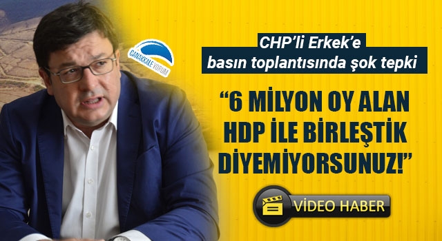 Muharrem Erkek'e basın toplantısında şok tepki: "6 milyon oy alan HDP ile birleştik diyemiyorsunuz!"