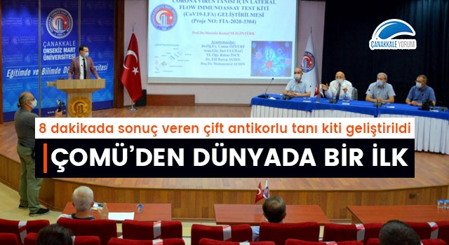 ÇOMÜ'den dünyada bir ilk: 8 dakikada sonuç veren çift antikorlu tanı kiti geliştirildi