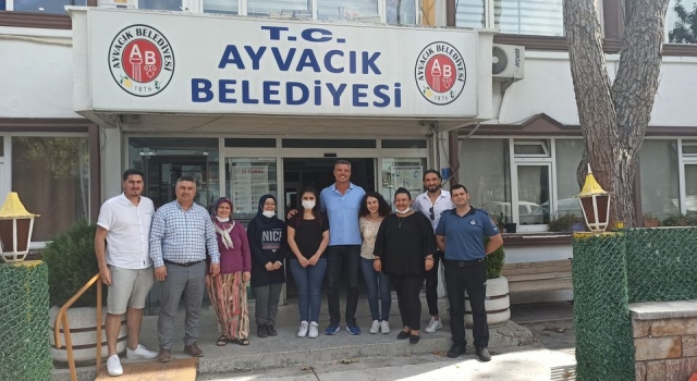 Sadettin Saran'dan, Ayvacık Belediyesi'ne ziyaret